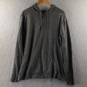 Smartwool Men's XL Merino Wool Heathered Gray Quarter Zip Hoodie Long Sleeve